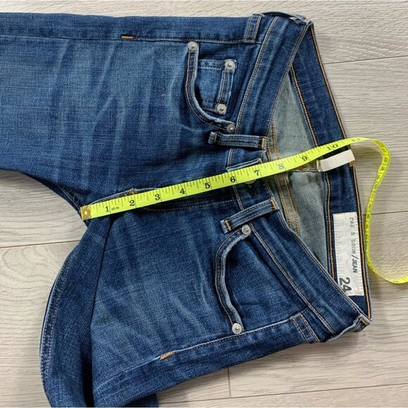 Rag & Bone Stiletto Boot Raw Hem Ankle Jeans in bishop - Picture 10 of 11